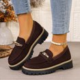 thumbnail image 5 of Wowcloth Women's Retro Loafers - Round Toe Square Heel with Platform Mid Heel for Casual Fashion Wear, 5 of 8