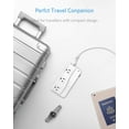 thumbnail image 4 of BESTEK 250W Universal Travel Adapter, 220V to 110V Travel Voltage Converter with 4-Port USB and US/AU/EU/UK//India/South Africa Worldwide Plug Adapter(White), 4 of 9