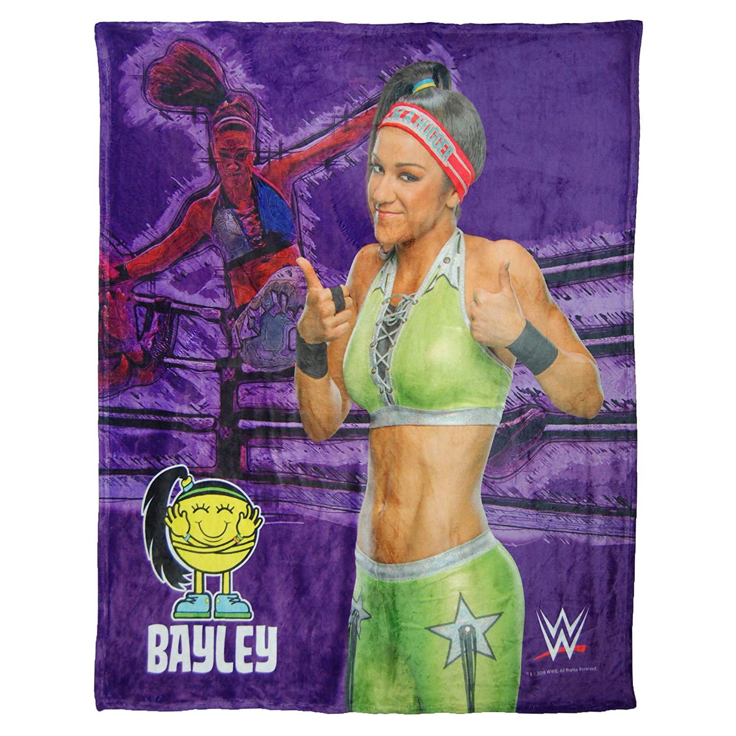 WWE Bayley HD Silk Touch Throw Blanket