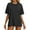 Dark Gray, variant on Half Sleeve T Shirts For Women Oversized Solid Color Crew Neck Elbow Length Tops Comfortable Summer Basic Y2K Going Out Blouses M