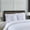 White/Purple, variant on MarCielo 2 Pack Pillow Shams Throw Pillow Covers Euro Sham Embroidery White/Black 26 by 26
