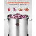 thumbnail image 2 of VEVOR Food Processor Vegetable Chopper 19 Quart Food-Grade Stainless Steel Blender, 2 of 9