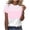 02-Pink, variant on Atogsazn Womens Summer Striped T-shirt Dressy Casual Short Sleeve Tshirt Loose Fit Crew Neck Tops Outfit 01-Army Green L Fashion
