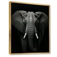 thumbnail image 2 of Designart "And White Black Elephant II" Animals Floater Framed Canvas Print, 2 of 7
