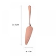 thumbnail image 2 of Stainless Steel Triangle Golden Toothed Cake Spatula Pizza Spatula Cheese Spatula Cake Steel Knife, 2 of 2