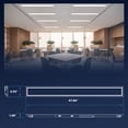 thumbnail image 5 of LUXRITE 4FT x 4IN Recessed Backlit LED Panel Light, 4CCT, 18W-40W, Up to 4400LM, 110 Beam, Dimmable, 120-277V UL Listed, 5 of 7