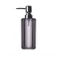thumbnail image 1 of Dispensador de jabón líquido recargable transparente de resina de lujo, botella con bomba for tocador de baño, encimera, fregadero, plástico plateado galvanizado, 1 of 4