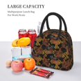 thumbnail image 4 of Lafuoo Chicken Rooster Pattern Large Portable Insulated Lunch Bag, Waterproof Zipper Insulated Lunch Bag for Men and Women-One Size, 4 of 7