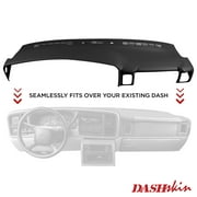 DashSkin Molded Dash Cover for 00-06 GM Tahoe Suburban Yukon Avalanche (exc Escalade) and 99-06 Silverado Sierra in Black (USA Made)