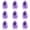 Pink3, variant on 60pcs Halloween Mini Ghosts Figures Luminous Small Little Resin Ghost Figurines to Hide Glow in The Dark Tiny Statue for Halloween Party Favors Dollhouse Decorations Toys