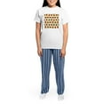 thumbnail image 4 of CafePress - Portugal Flag Pattern Pajamas - Women's Short Sleeve Print T-Shirt and Pants Light Cotton Pajama Set, 4 of 7