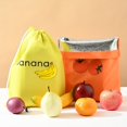 thumbnail image 3 of Shoreew Banana Storage Bag Drawstring Closure Aluminum Lining Easy to Clean Multi-purpose Reusable Fruit Vegetable Protective Bag, 3 of 7