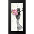 thumbnail image 2 of Tavoletti, Anne 12x24 Black Modern Framed Museum Art Print Titled - Floral Fashion III, 2 of 5