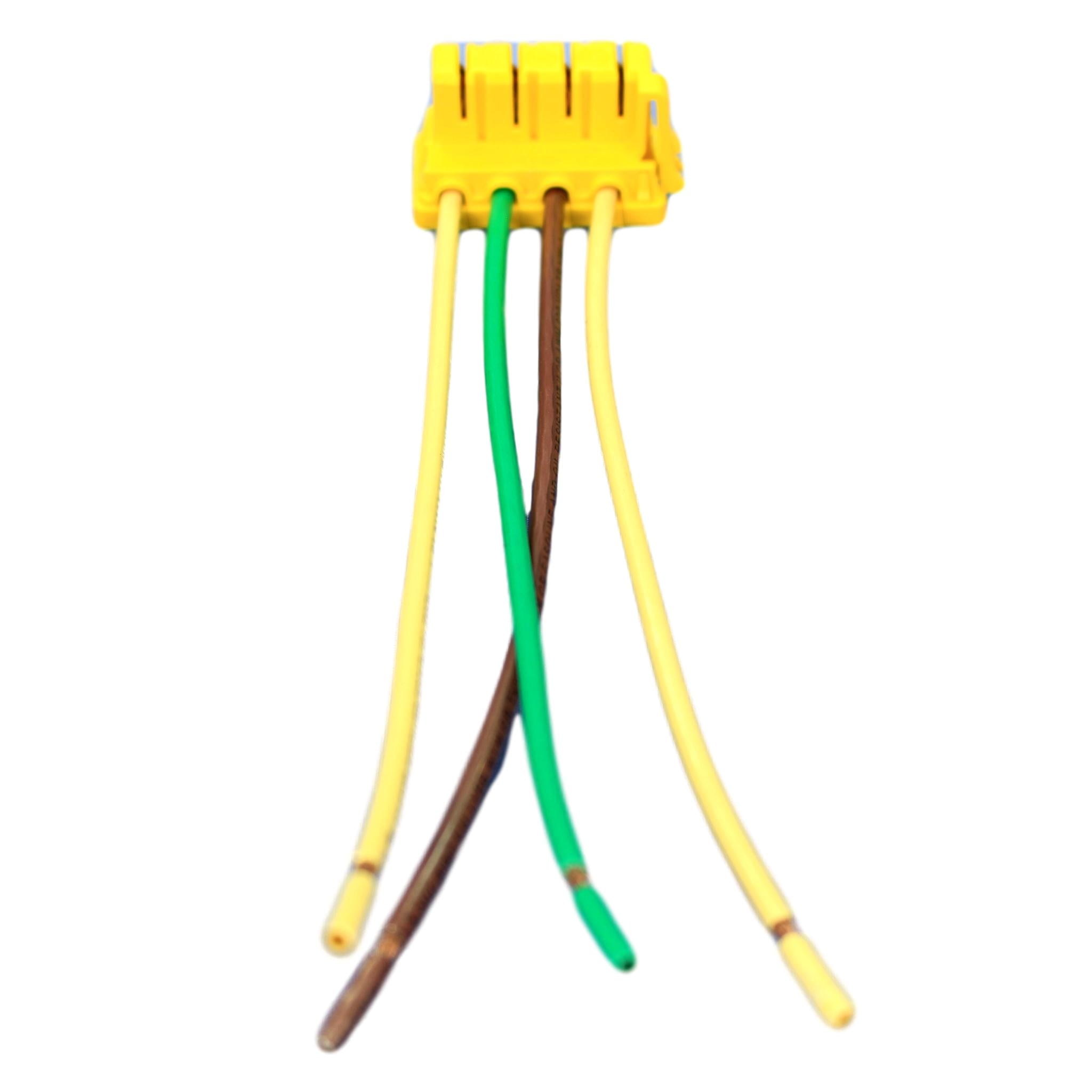 P&S Yellow PlugTail Switch 4Wire Female Connector 6" Right Angle PTS6