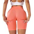 thumbnail image 2 of Gibobby Pantalones De Casuales Para Mujer Pantalones cortos de algodón para mujer, cintura alta elástica, plisados, con volantes, lindos, para la playa, informales, fluidos(Anaranjado, M), 2 of 5