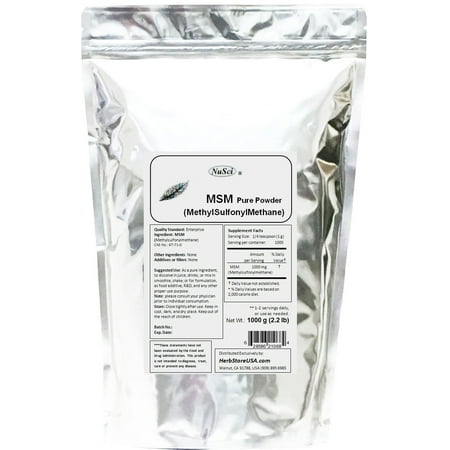 MSM Powder (Methylsulfonylmethane) Pure 1000 grams (2.2 (Best Way To Consume Kratom Powder)