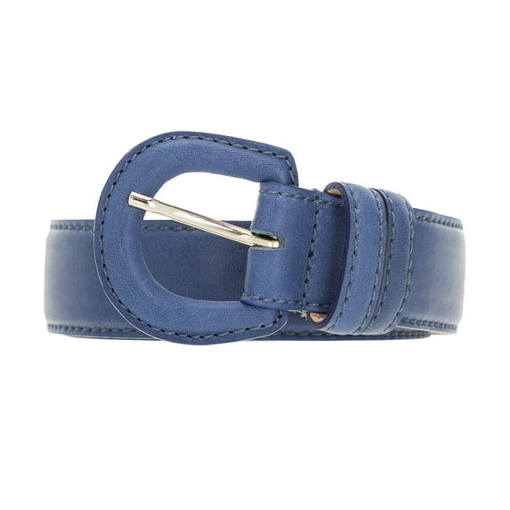 Classic Full Grain Leather Women's Adjustable Belt for Skirts and Dress Pants