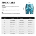 thumbnail image 3 of Susaid Underwater Dolphin Scene Print Mens Shorts, Breathable Lounge Sleepwear Set with Elastic Waistband and Pockets-X-Large, 3 of 6