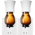 thumbnail image 1 of Earffloz 2 Packs Blank Scent Plug for DIY Air Freshener, Polarilized Empty Pluggable Aromatherapy Diffuser Free Fill with Natural Essential Oil or Plugin Refills (2Warmer + 2Glass + 2Wick), 1 of 7