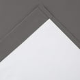 thumbnail image 3 of Short 100% Blackout Curtain Tiers for Kitchen - Half Window Covering for Bathroom / Nursey / Basement Windows 27 by 24 inches Long 2 Panels, Grey, 3 of 5