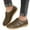 Khaki, variant on Shallow Mouthed Warm Light Weight Slip Sports Shoes Black Non Slips Shoe Woman Christmas Size 35(US:4.5)