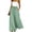 Light Green, variant on Minjewel Palazzo Pants for Women Bohemian Culottes - Elastic Waist Polka Dot Print Long Length, Wide Leg Pants for Women Casual Everyday Bottoms, Pants for Women for Summer,Army Green L
