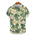 thumbnail image 4 of Cllios Hawaiian Shirts for Men Big and Tall Tropical Graphic Holiday Tops Loose Fit Cuban Collared Short Sleeve T-shirts Cotton Button Down Bowling Shirts S-4XL, 4 of 6