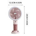 thumbnail image 4 of ICQOVD Portable Fan Handheld Misting Fan with Light Portable Small Rechargeable Cooling Fan Compact for Travel Outdoor Use, 4 of 5