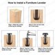 thumbnail image 4 of 4 Pack Furniture Adjustable Furniture Height Leveling Leg T-nut Kit, 4 of 5