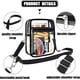thumbnail image 3 of 2-Pack Transparent Crossbody Bags, Waterproof Transparent Shoulder Bag Adjustable Sling Bag for Men Women, 3 of 5