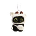 thumbnail image 2 of XINGXIANG Black Cat Keychain,Cute Keychains for Adults Women,Plush Kitten Charm for Backpacks and Purses, Stuffed Animal Keychain Gift for Cat Lovers(White), 2 of 6
