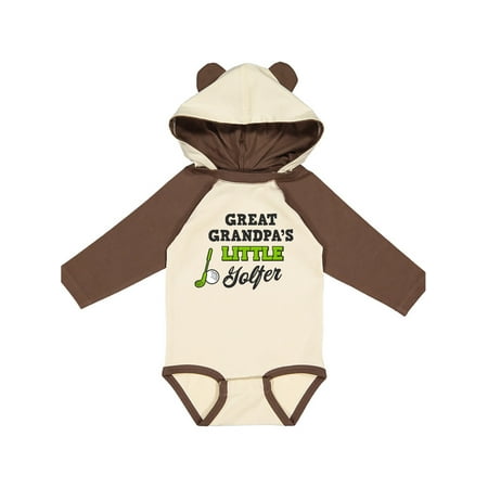 

Inktastic Great Grandpas Little Golfer with Golf Club and Ball Gift Baby Boy or Baby Girl Long Sleeve Bodysuit