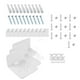 thumbnail image 2 of Estante flotante,Estantes flotantes de acrílico para pared,baño,hogar,Estantes de pared,baño,sala de estar,cocina,oficina,Cámaras de seguridad Monitores para bebés Altavoces, 2 of 8