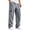 Gray, variant on Lmueinov Men's Waffle Knit Wide Leg Sweatpants Elastic Waist With Drawstring Front Pleats With Deep Side Pockets For Fall And Winter Wear, S-3XL