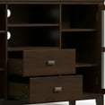 thumbnail image 5 of Artisan 53 inch Wide Solid Wood Tall TV Stand in Tobacco Brown For TVs up to 60 inches, 5 of 13