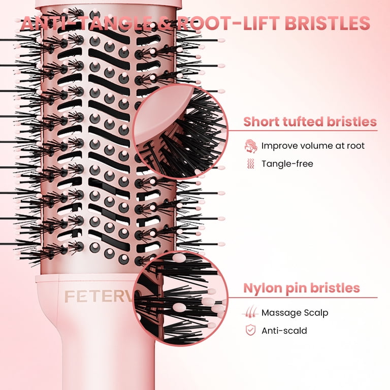 FETERVIC Hair Dryer Brush, 1200W Ionic Titanium photo 4