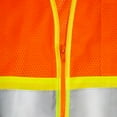 thumbnail image 6 of JORESTECH ANSI/ISEA 107-2020 Type R Class 2 Two-Tone High Visibility Safety Vest with Zipper and Pockets, 6 of 9