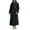 Black, variant on Gaexia Fluffy Bath Robe For Women Winter Kimono Bathrobe Soft Cozy Wear With Deep Pockets Ideal For Spa Relaxation At Home Comfortable Attire For Women