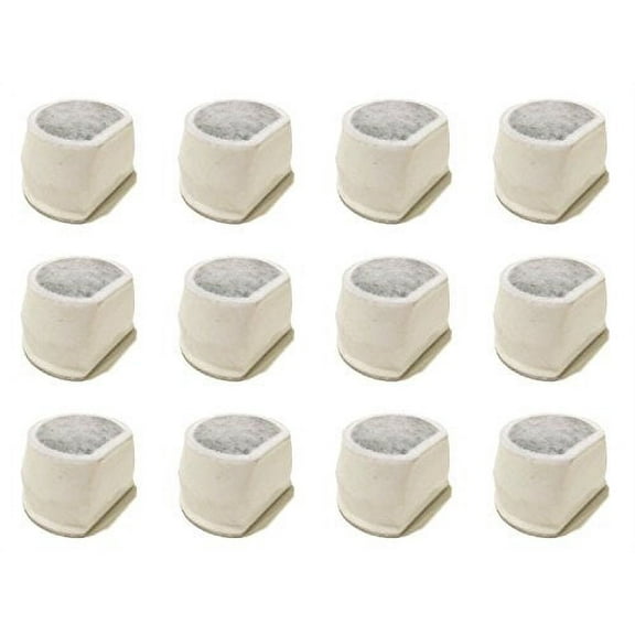 12 Filter Replacement for Drinkwell Avalon Pagoda Ceramic Sedona Pet Cat Dog Drinking Water Fountains