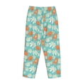 thumbnail image 5 of Naloa Cute Sloth on Floral Tree Print Women’s Ultra-Soft Comfy Pajama Lounge Pants with Pockets & Drawstring, 5 of 8
