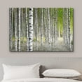 thumbnail image 3 of wall26 Canvas Print Wall Art White Birch Trees in Green Forest Nature Wilderness Photography Modern Art Rustic Scenic Colorful Multicolor for Living Room, Bedroom, Office - 32"x48", 3 of 5