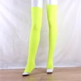 thumbnail image 3 of iHPH7 Thigh High Leg Warmers, Long Leg Warmers, Knit Leg Warmers, Footless Socks for Women, Over Knee High Footless Boot Stockings, Yellow One Size, 3 of 5