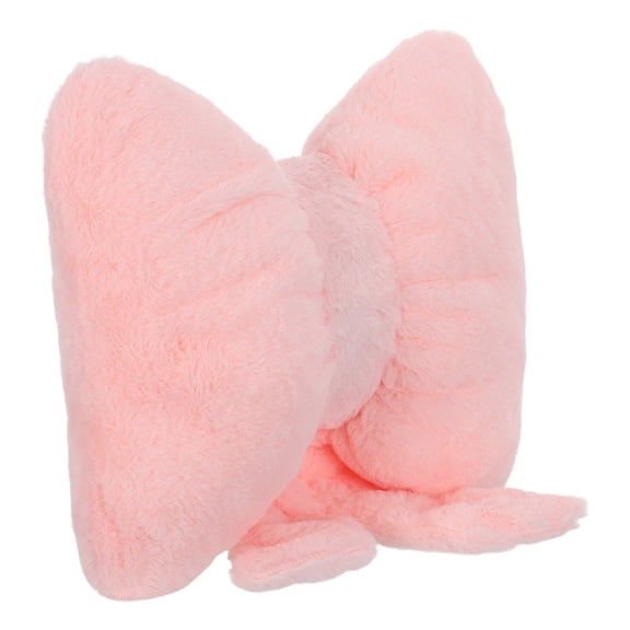 ETEREAUTY Pink Bow Knot Throw Pillow Decorative Accent Pillow for Cozy Bedroom Decor