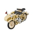 thumbnail image 1 of Modelo de motocicleta 1/10 con sonido y luz, simulación de triciclo coleccionable. Amarillo, 1 of 9
