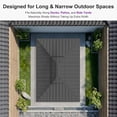 thumbnail image 6 of PURPLE LEAF 8' X 12' Permanent Hardtop Gazebo Aluminum Frame Patio Gazebo with Galvanized Steel Double Vented Roof Includes Removable Curtains and Netting with Hooks for Garden Lawns Backyard Grey, 6 of 9