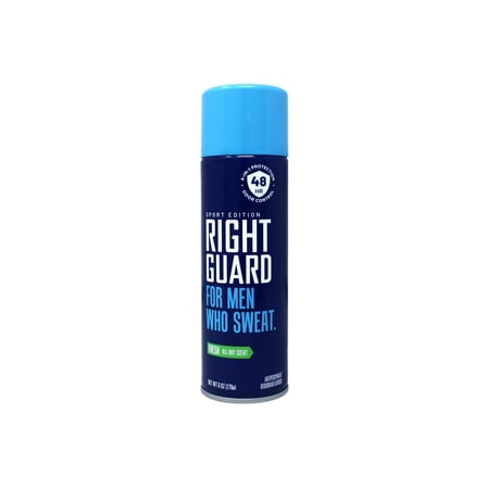 Right Guard 4-in-1 Protection Antiperspirant Spray, 48 Hour Odor Control, Fresh All-Day Scent, Sport Edition, 6 oz