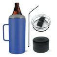 thumbnail image 1 of Termo Porta Caguama Master Holder Azul Navy 1.2 Lts Porta caguamon 40oz Premium Master Holder Azul Navy con Accesorios, 1 of 7