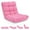 Pink, variant on Giantex Adjustable Floor Gaming Sofa Chair, Padded Sleeper Bed, Adults Couch Recliner, Armless Meditation Chair w/Back Support