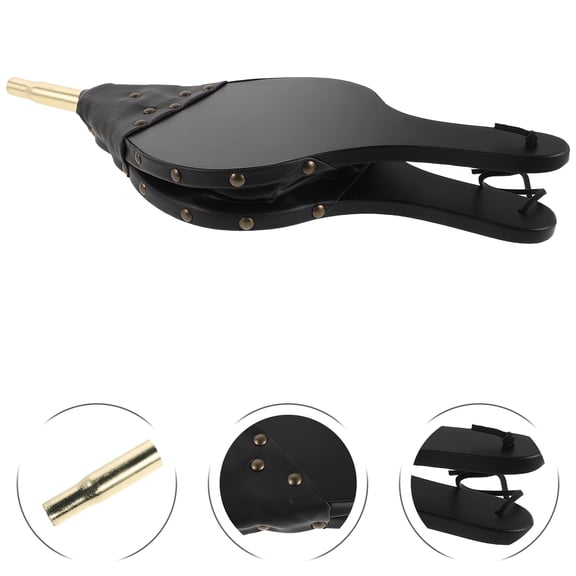 LOLIPPYY Handheld Fireplace Bellows Wood Fire Blower with Classic Design for Log Burner and Bbq Use