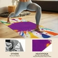 thumbnail image 4 of Colorful Paint Splash Burst Hot Yoga Mat Towel Non Slip for Hot Yoga - Quick-Drying Yoga Mat Cover with 4 Corner Pockets with Travel Bag - Hot Yoga Towel Non Slip Grip Moisture Wicking Sweat 70"x26", 4 of 6